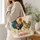 Colorful Rooster and Hen Folk Art for Farmhouse Summer Gifts for Nature Lovers Women Quilted Tote Bag - 3