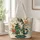 Mosaic Cat and Garden Flowers Gift for Cat Lovers and Nature-Inspired Style Quilted Tote Bag - 1