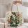 Mosaic Cat and Garden Flowers Gift for Cat Lovers and Nature-Inspired Style Quilted Tote Bag - 5