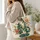 Mosaic Cat and Garden Flowers Gift for Cat Lovers and Nature-Inspired Style Quilted Tote Bag - 3