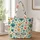Colorful Paw Prints and Folk Florals for Dog Lovers, Cheerful Everyday Gift for Her Quilted Tote Bag - 1