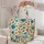 Colorful Paw Prints and Folk Florals for Dog Lovers, Cheerful Everyday Gift for Her Quilted Tote Bag - 5