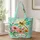Colorful Dragonfly Wildflower Garden for Spring Gifting and Nature Lovers Gift Quilted Tote Bag - 1