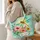 Colorful Dragonfly Wildflower Garden for Spring Gifting and Nature Lovers Gift Quilted Tote Bag - 3