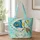 Tropical Reef Fish and Sea Turtle for Coastal Beach Days and Ocean Lover Gifts for Her Quilted Tote Bag - 1