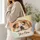 Sleeping English Bulldog Portrait for Cozy Dog Lover Gifts and Everyday Companions Quilted Tote Bag - 3