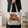 Highland Cow and Calf Wildflower Meadow for Anniversary Gifts for Animal Lovers Quilted Tote Bag - 4