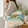 Sea Turtle Beach Scene for Summer Holidays and Coastal Days by the Shore Quilted Tote Bag - 3