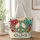 Floral Peace Sign With Boho Blooms For Festival Days And Everyday Free Spirits Quilted Tote Bag - 1