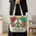 Floral Peace Sign With Boho Blooms For Festival Days And Everyday Free Spirits Quilted Tote Bag - 4