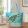 Sea Turtle Coral Reef Scene for Summer Beach Days and Coastal Gifts for Ocean Lovers Quilted Tote Bag - 1
