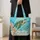 Sea Turtle Coral Reef Scene for Summer Beach Days and Coastal Gifts for Ocean Lovers Quilted Tote Bag - 4