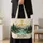 Mountain River Forest at Golden Hour for Nature Lovers and Summer Trail Days Outdoors Quilted Tote Bag - 4