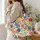 Colorful Tulip and Wildflower Garden for Spring Gardening Gifts for Flower Lovers Women Quilted Tote Bag - 3