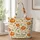 Pumpkin and Wildflower Autumn Harvest for Thanksgiving Gifts and Fall-Loving Women Quilted Tote Bag - 1