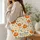 Pumpkin and Wildflower Autumn Harvest for Thanksgiving Gifts and Fall-Loving Women Quilted Tote Bag - 3