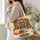 Autumn Library Books and Pumpkin for Cozy Fall Reading, Thanksgiving Teacher Gift for Her Quilted Tote Bag - 3