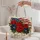 Red Rose and Navy Starry Stripes for Fourth of July Celebrations and Gifts for Women Quilted Tote Bag - 5