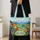 Wildflower Mountain Valley Scenery for Nature Lovers, Birthday and Travel Gifts Quilted Tote Bag - 4