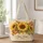 Golden Sunflowers and Autumn Leaves for Harvest Season Gifts for Her Quilted Tote Bag - 1