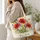 Wildflower Poppies, Lavender and Daisies for Garden Lovers and Nature Gifts for Her Quilted Tote Bag - 3