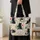 Black Cats Among Colorful Garden Flowers for Whimsical Everyday Style for Cat Lovers Quilted Tote Bag - 4