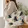 Black Cats Among Colorful Garden Flowers for Whimsical Everyday Style for Cat Lovers Quilted Tote Bag - 3