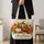 Autumn Pumpkin and Sunflower Patchwork for Thanksgiving Gifts and Cozy Fall Gatherings Quilted Tote Bag - 4