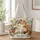 Woodland Birds, Fox and Hedgehog Garden Blooms for Nature Lovers and Bird Fans Gift Quilted Tote Bag - 1