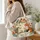 Woodland Birds, Fox and Hedgehog Garden Blooms for Nature Lovers and Bird Fans Gift Quilted Tote Bag - 3