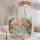 Pink Flamingo Family and Tropical Flowers for Beach Days and Garden Lovers Quilted Tote Bag - 5
