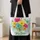 Colorful Wildflower Bouquet for Spring Garden Lovers and Mother's Day Gifts Quilted Tote Bag - 4