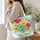 Colorful Wildflower Bouquet for Spring Garden Lovers and Mother's Day Gifts Quilted Tote Bag - 3