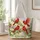 Red Cardinal Birds with Garden Blooms for Nature Lovers and Birdwatchers Gift Idea Quilted Tote Bag - 1
