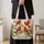 Red Cardinal Birds with Garden Blooms for Nature Lovers and Birdwatchers Gift Idea Quilted Tote Bag - 4