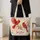 Red Cardinal Pair with Berry Branches for Nature Lovers and Garden Gift Giving Year-Round Quilted Tote Bag - 4