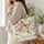 Pastel Butterfly and Wildflower Garden for Spring Birthday Gifts for Nature Loving Moms Quilted Tote Bag - 3