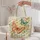 Coral Butterfly Garden Blooms for Summer Birthdays and Nature Lovers Quilted Tote Bag - 5