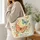 Coral Butterfly Garden Blooms for Summer Birthdays and Nature Lovers Quilted Tote Bag - 3