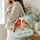 Colorful Cardinal Pair Among Spring Blossoms for Garden Lovers and Nature Enthusiasts Quilted Tote Bag - 3