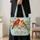 Colorful Cardinal Pair Among Spring Blossoms for Garden Lovers and Nature Enthusiasts Quilted Tote Bag - 4