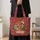 Festive Christmas Reindeer, Wrapped Gifts and Toy Train for Holiday Celebrations Quilted Tote Bag - 4