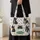 French Bulldog Garden Blooms for Dog Lovers, Colorful Birthday Gift for Mom and Pet Fans Quilted Tote Bag - 4