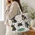 French Bulldog Garden Blooms for Dog Lovers, Colorful Birthday Gift for Mom and Pet Fans Quilted Tote Bag - 3