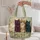 Four Colorful Cats With Garden Blooms for Cat Lovers and Cozy Everyday Style Quilted Tote Bag - 5