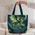Emerald Dragon and Crescent Moon for Fantasy-Loving Women, Birthday Gift Inspiration Quilted Tote Bag - 5