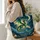 Emerald Dragon and Crescent Moon for Fantasy-Loving Women, Birthday Gift Inspiration Quilted Tote Bag - 3