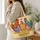 Colorful Folk Art Chickens for Farmhouse Market Days and Cheerful Hen Lover Gifts Quilted Tote Bag - 3