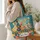 Colorful Patchwork Ducks For Whimsical Everyday Outings And Duck Lovers Quilted Tote Bag - 3