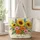 Sunflower and Wildflower Garden Bouquet for Nature Lovers, Birthday Gift for Her Quilted Tote Bag - 1